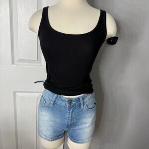 Old Navy First Layer Ribbed Tank Top 3 Pack, Black, XS